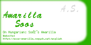 amarilla soos business card